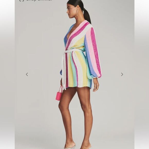 Retrofete Gabrielle Robe Dress in Unicorn Revolve Large - Picture 11 of 15